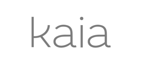 Kaia - 500x250 - B&W - Logo